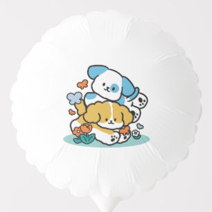 Rolling Into May Like Happy Pups – Cute Spring Dog Balloon
