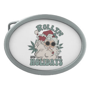 Rolling into the Holidays Belt Buckle