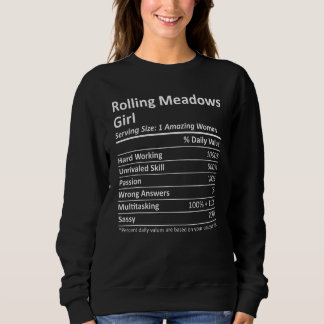 Rolling Meadows Girl Il Illinois  City Home Roots Sweatshirt