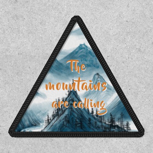 Rolling Mountains Artistic Painting Nature Lovers  Patch