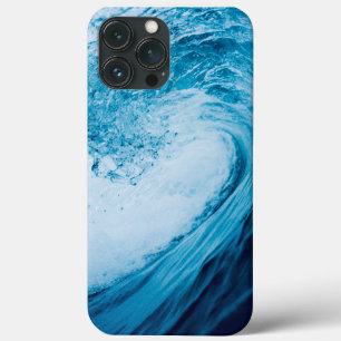 Rolling Ocean Wave In Hues Of Blue iPhone 13 Pro Max Case