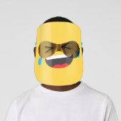 Rolling on the Floor Laughing Emoji Fun Face Shield (Insitu)