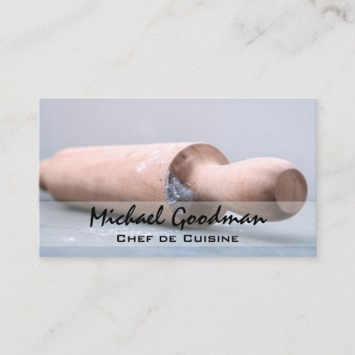Rolling Pin  Flour Business Card