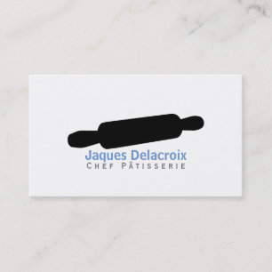 Rolling Pin II (black) Gourmet Chef Business Card