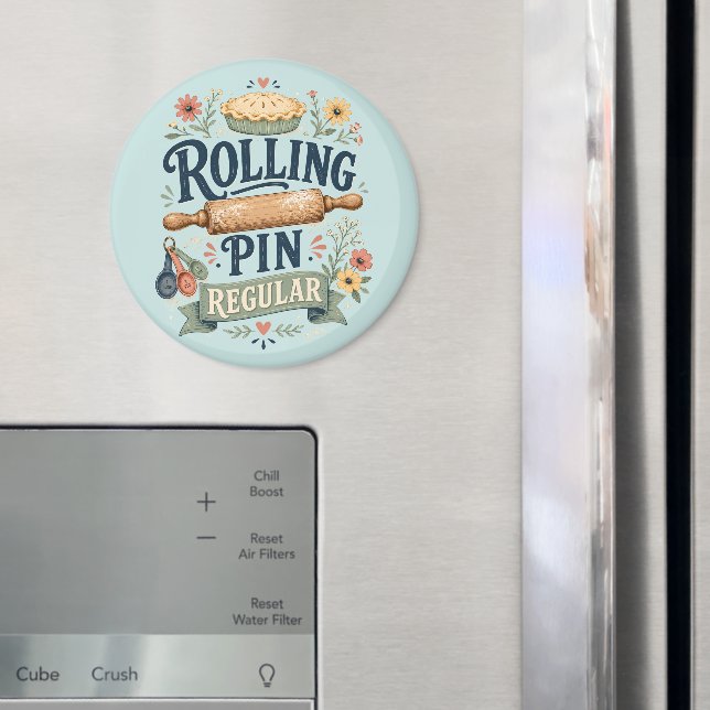Rolling Pin Regular Cottage Baker Magnet (In Situ (Fridge))