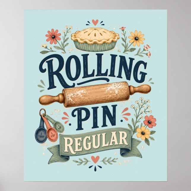 Rolling Pin Regular Cottage Baker Poster (Front)
