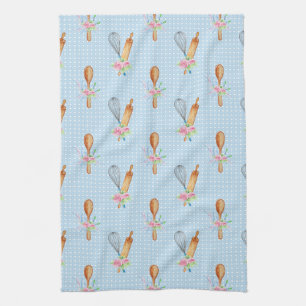 Rolling Pin, Whisk, Spoon Kitchen Towel