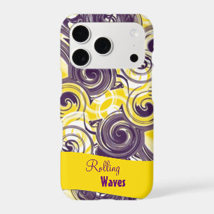 Rolling Purple Abstract iPhone 17 Pro Case