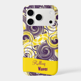 Rolling Purple Abstract iPhone 17 Pro Case