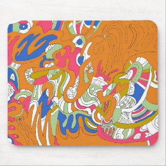 "Rolling Sky" Abstract Art Mouse Pad