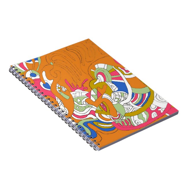 "Rolling Sky" Abstract Art Notebook (Right Side)