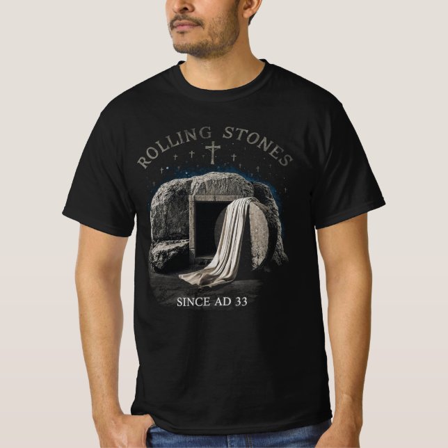 Rolling Stones Since AD 33 Resurrection Tomb T-Shirt (Front)