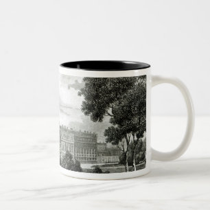 Rolling the Lawns at Hampton Court Palace Two-Tone Coffee Mug