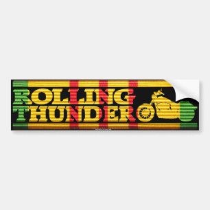 Rolling Thunder Silhouette VSR Ribbon Bumper Sticker