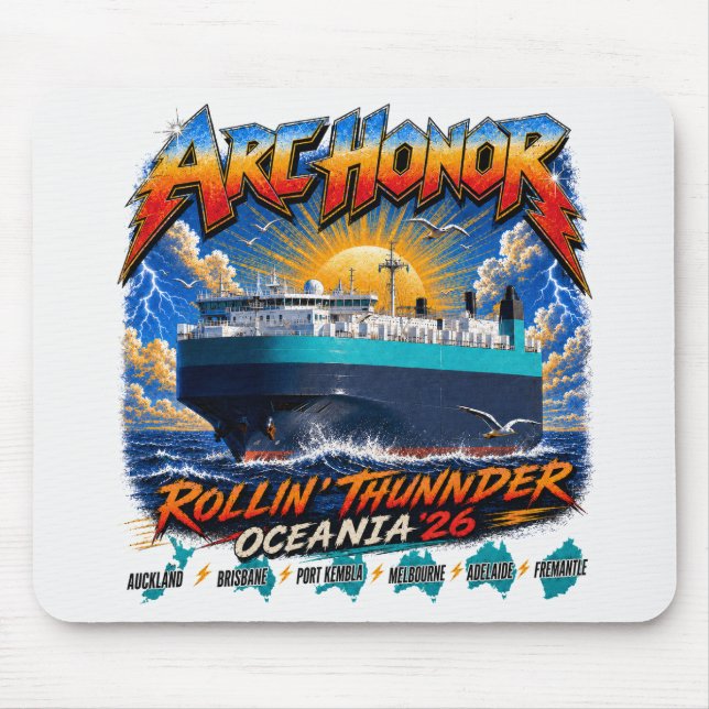 Rolling Thunder Tour Mousepad (Front)