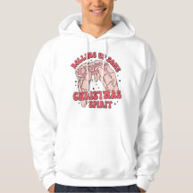 Rolling up Some Christmas Spirit Pullover hoodie