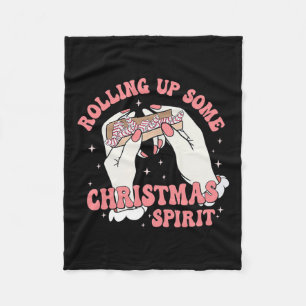 Rolling Up Some Christmas Spirit Xmas Tree Cakes W Fleece Blanket
