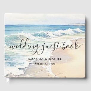 Rolling Waves Destination Beach Wedding Guest Book