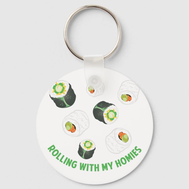 Rolling With Homies Keychain (Front)