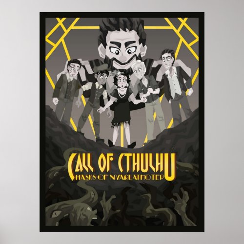 Rolling with Remix _ Call of Cthulhu Masks of Ny Poster