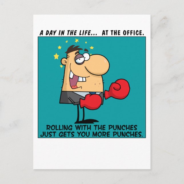 Rolling with the Punches Postcard (Front)