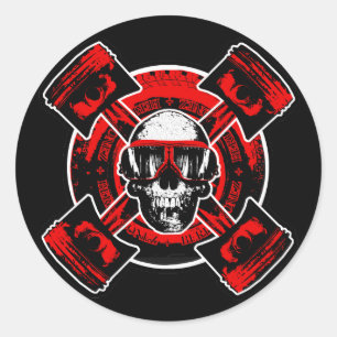 RollingBonez - Nitro Pilot Classic Round Sticker