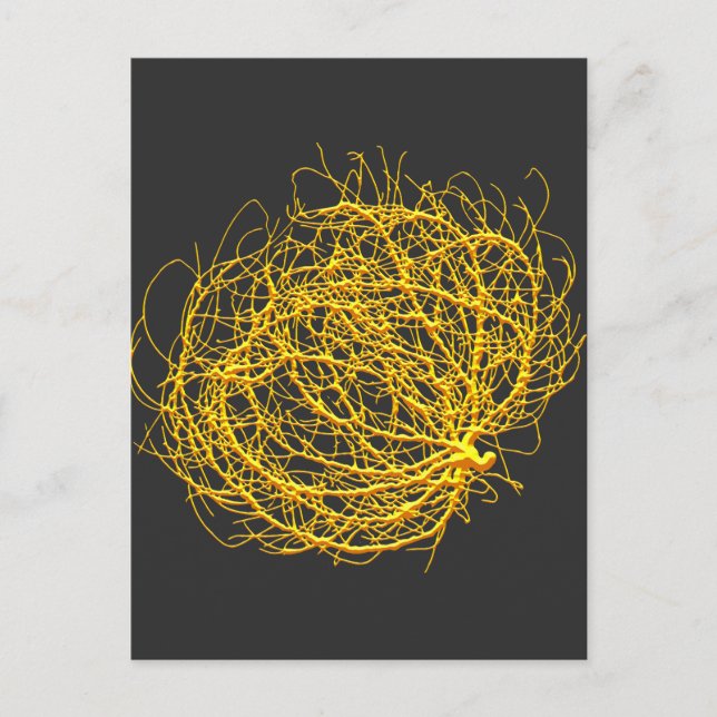 RollinGolden Tumbleweed Plant Original Art Postcard (Front)