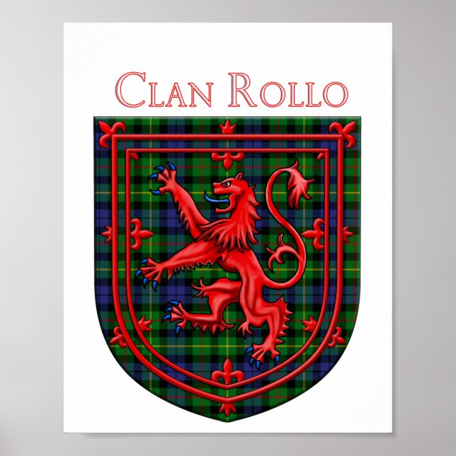 Rollo Tartan Scottish Plaid Lion Rampant Poster (Front)