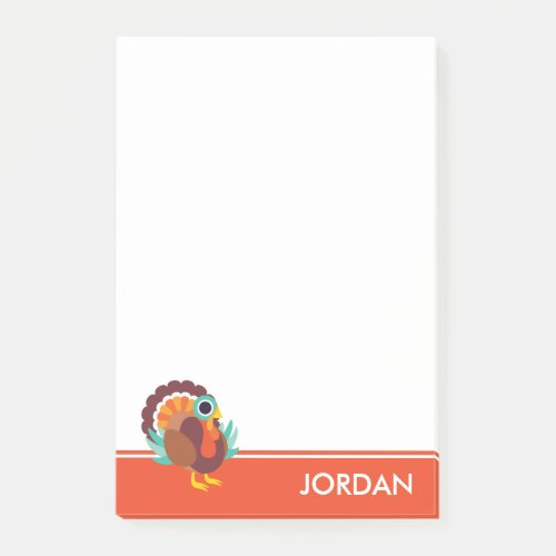 Rollo the Turkey Post_it Notes