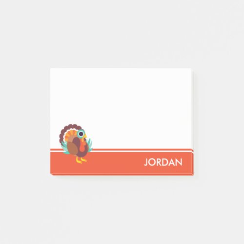 Rollo the Turkey Post_it Notes