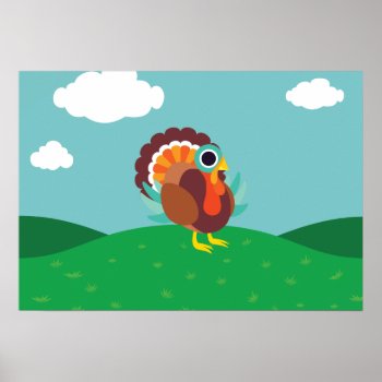 Rollo The Turkey Poster by peekaboobarn at Zazzle
