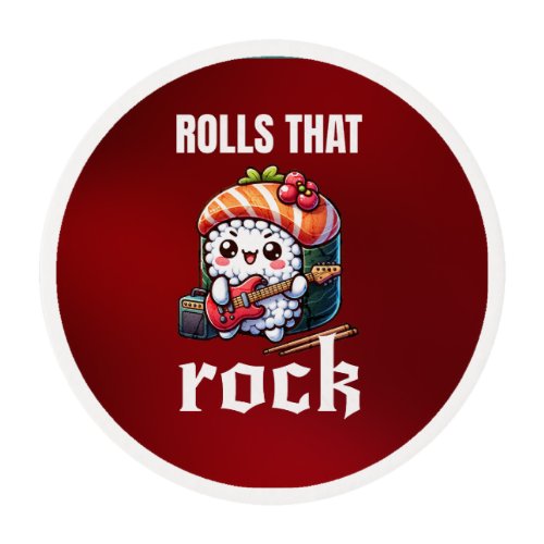 Rolls that Rock kawaii Sushi Edible Frosting Rounds