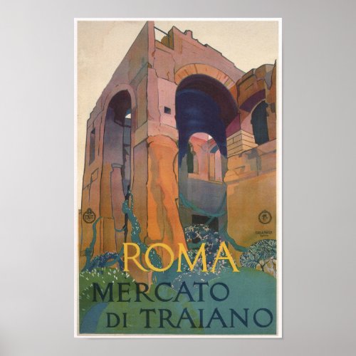 Rom Vintage Reise Poster