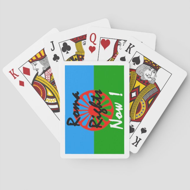 Roma and Gipsy Motives.Gipsy Wheel Copyright Lenny Poker Cards (Back)