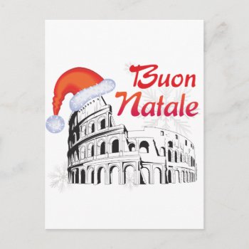 Roma Buon Natale Holiday Postcard by christmasgiftshop at Zazzle