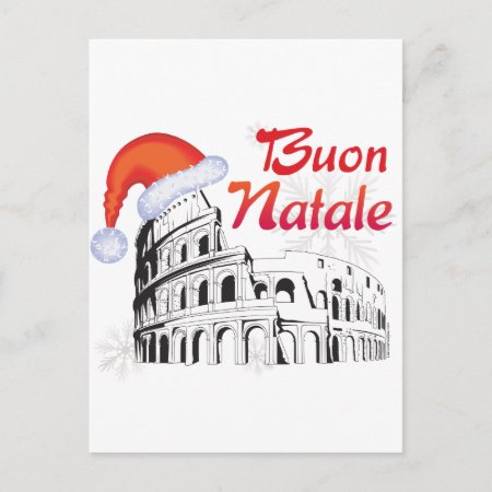 Roma Buon Natale Holiday Postcard