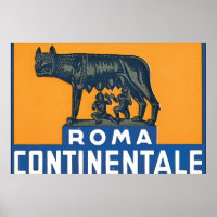 Roma Continentale_Vintage Travel Poster Artwork