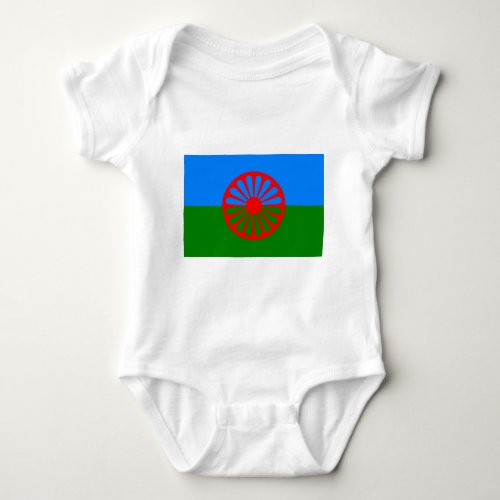 Roma Flag Romani Flag Baby Bodysuit