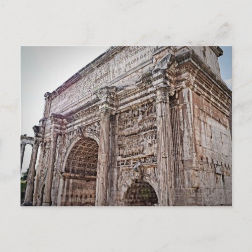 Roma Forum Arch of Septimius Severus Postcard