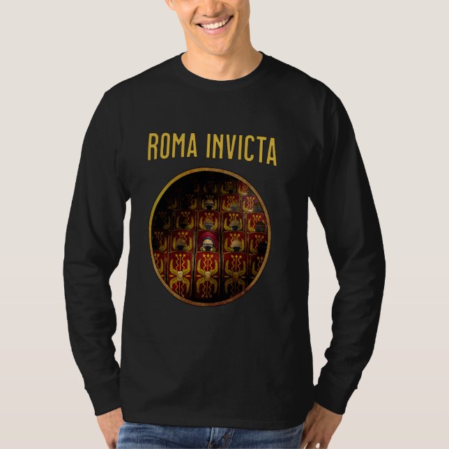 Roma Invicta Legions of Rome Ancient Roman History T-Shirt (Front)
