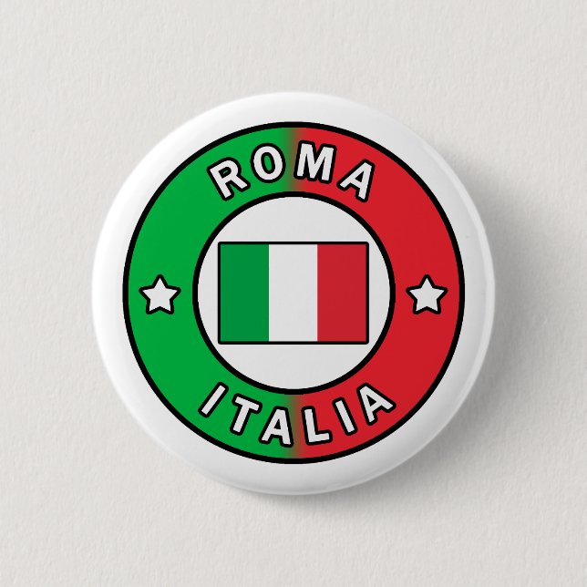 Roma Italia Pinback Button (Front)