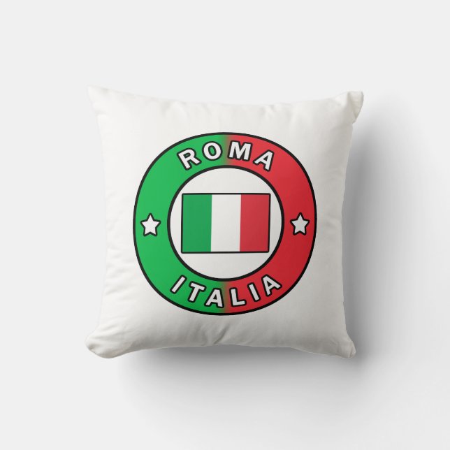Roma Italia Throw Pillow (Front)