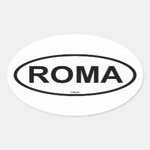 ROMA OVAL STICKER