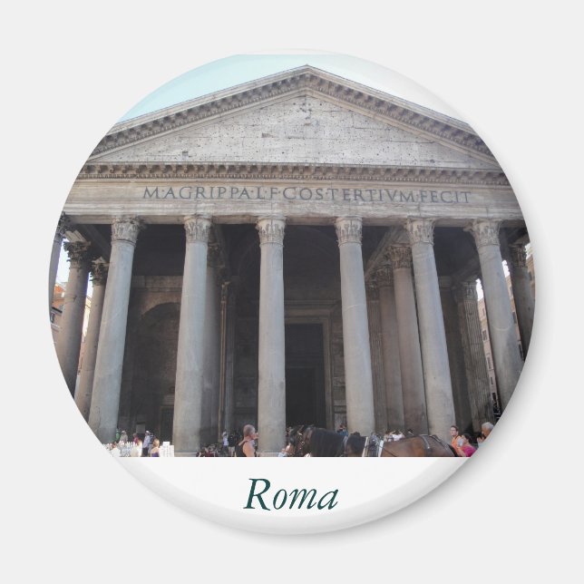 Roma Pantheon Magnet (Front)