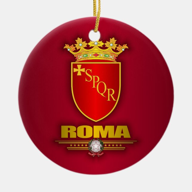 Roma (Rome) Apparel Ceramic Ornament (Front)
