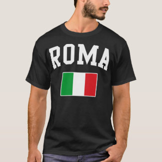 Roma Rome Italy Italian Italia Italiano Flag T-Shirt