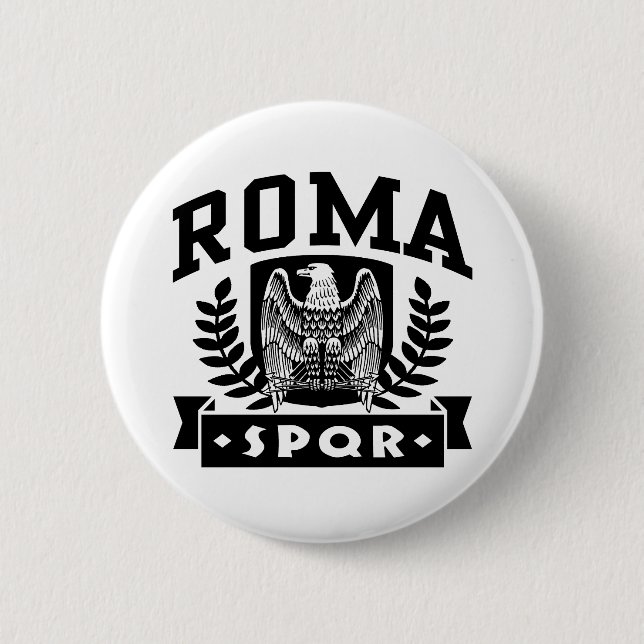 Roma SPQR Pinback Button (Front)