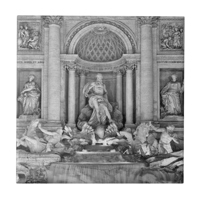 Roma Trevi fountain Ceramic Tile (Front)