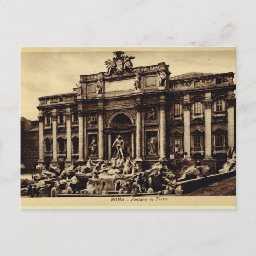 Roma  Trevi Fountain Postcard