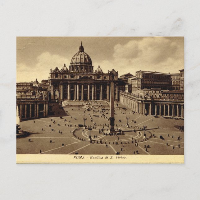 Roma, Vatican, St Peter's Square Postcard (Front)